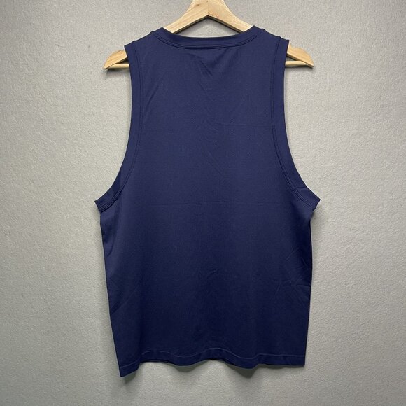 Fabletics Mens Navy Blue Tank Top M Sleeveless Activewear - Picture 4 of 5